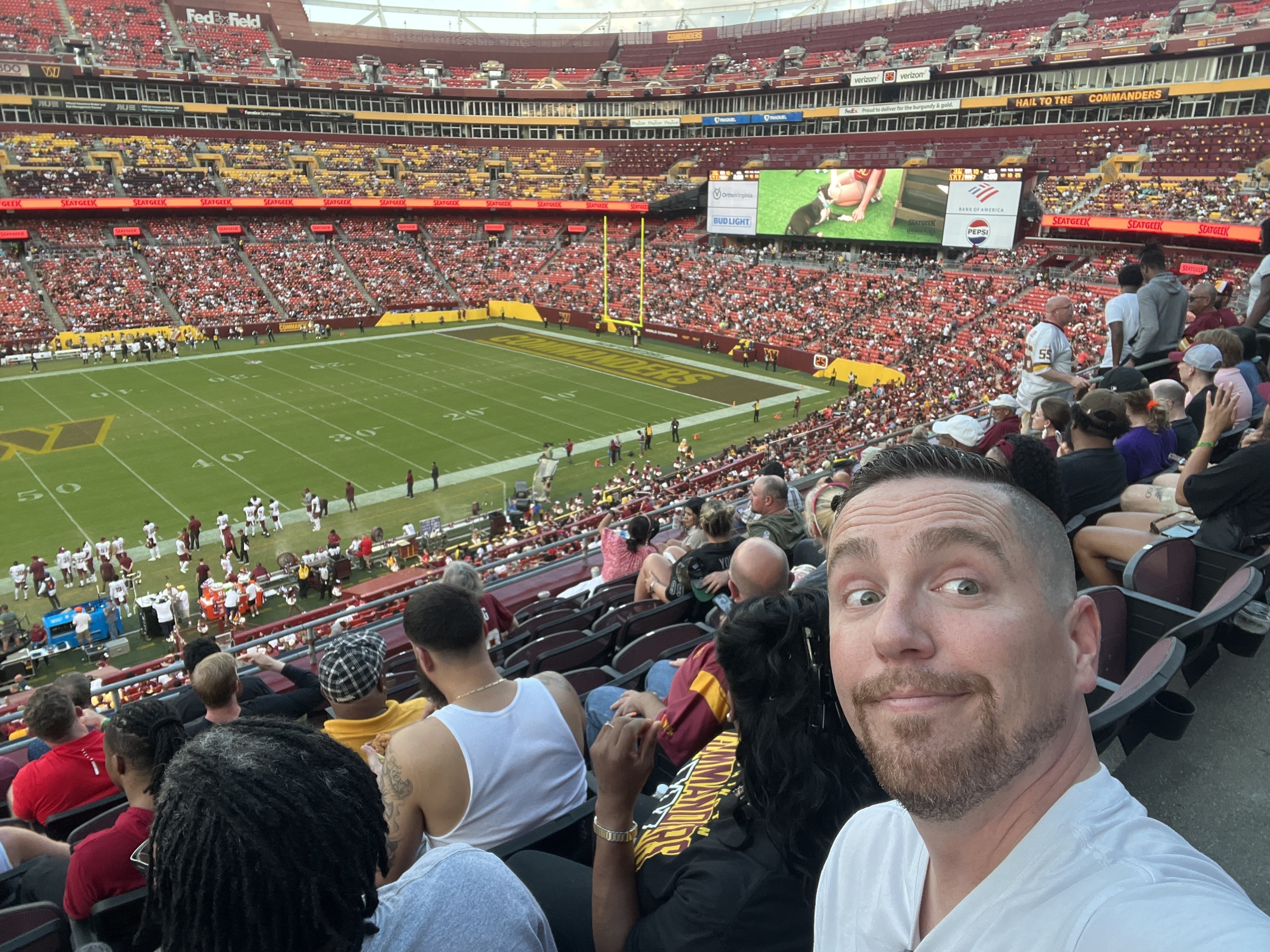 NFL Commanders vs Bengals Club level seats 