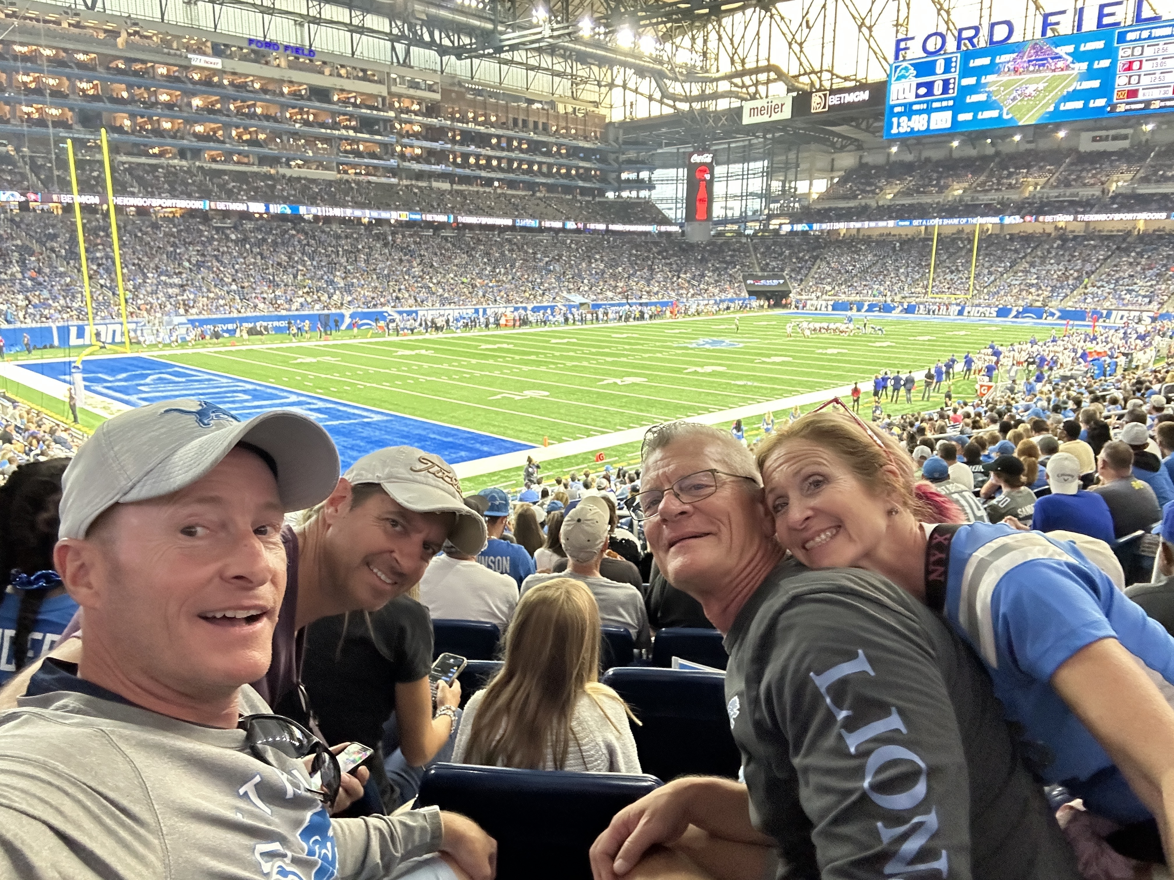 Detroit Lions NFL Football 6 in Coca Cola Drinking Glass