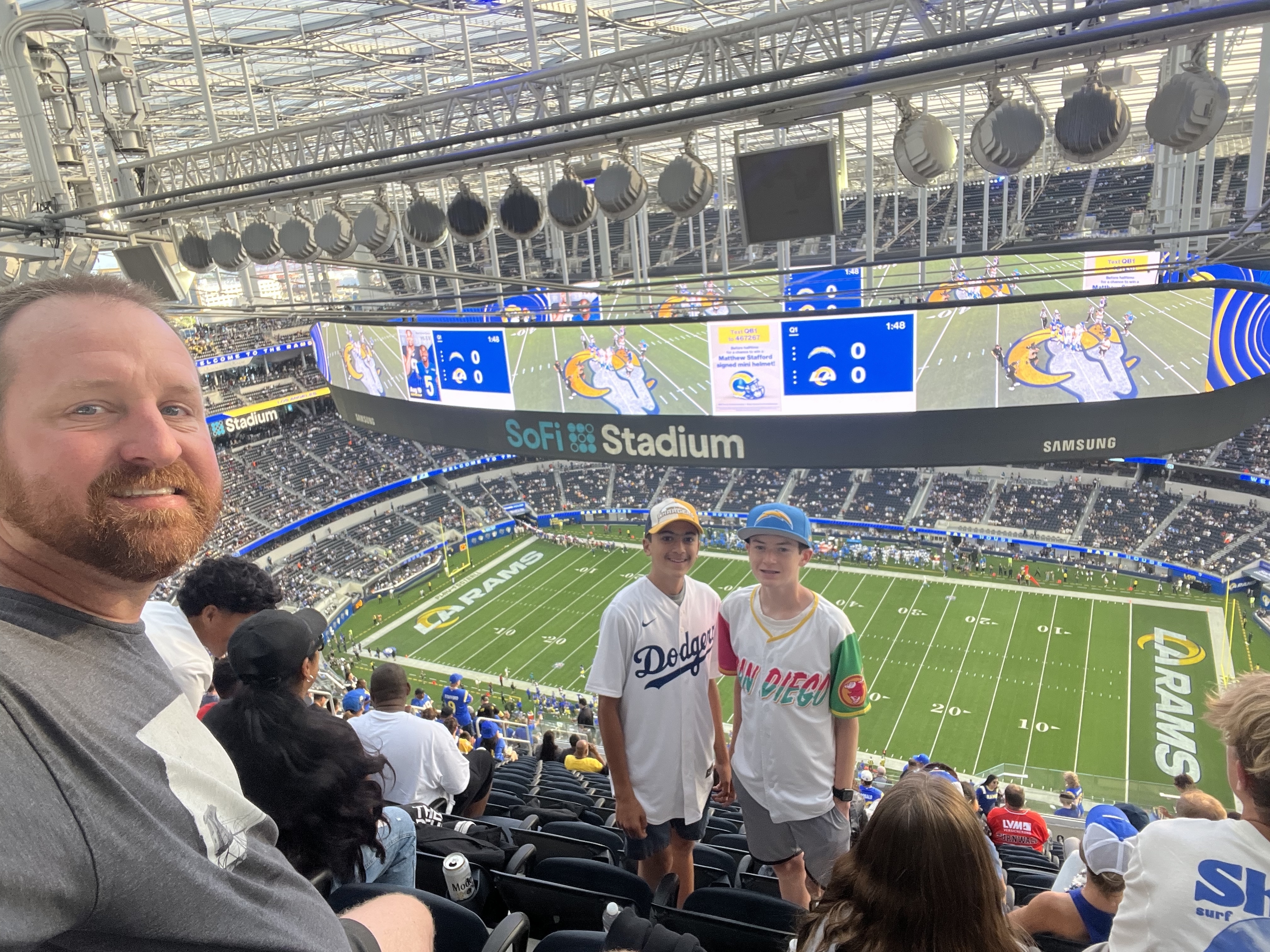 Los Angeles Rams vs. Los Angeles Chargers. Donated by: #VetTix