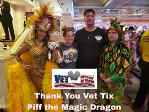 Trevor attended Piff the Magic Dragon on Sep 2nd 2023 via VetTix 