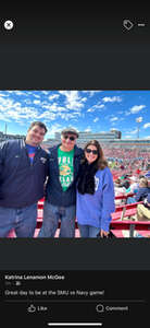 Southern Methodist University Mustangs - NCAA Football vs Navy Midshipmen