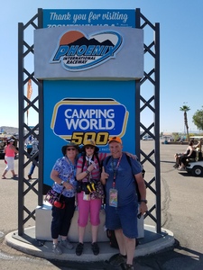 Daniel attended Camping World 500 - Monster Energy NASCAR Cup Series - Phoenix International Raceway on Mar 19th 2017 via VetTix 