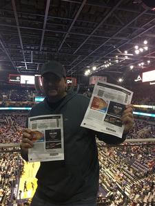Mark Schneider attended Phoenix Suns vs. Oklahoma City Thunder - NBA on Mar 3rd 2017 via VetTix 