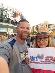 James attended George Strait - Strait to Vegas With Special Guest Cam - Friday on Apr 7th 2017 via VetTix 