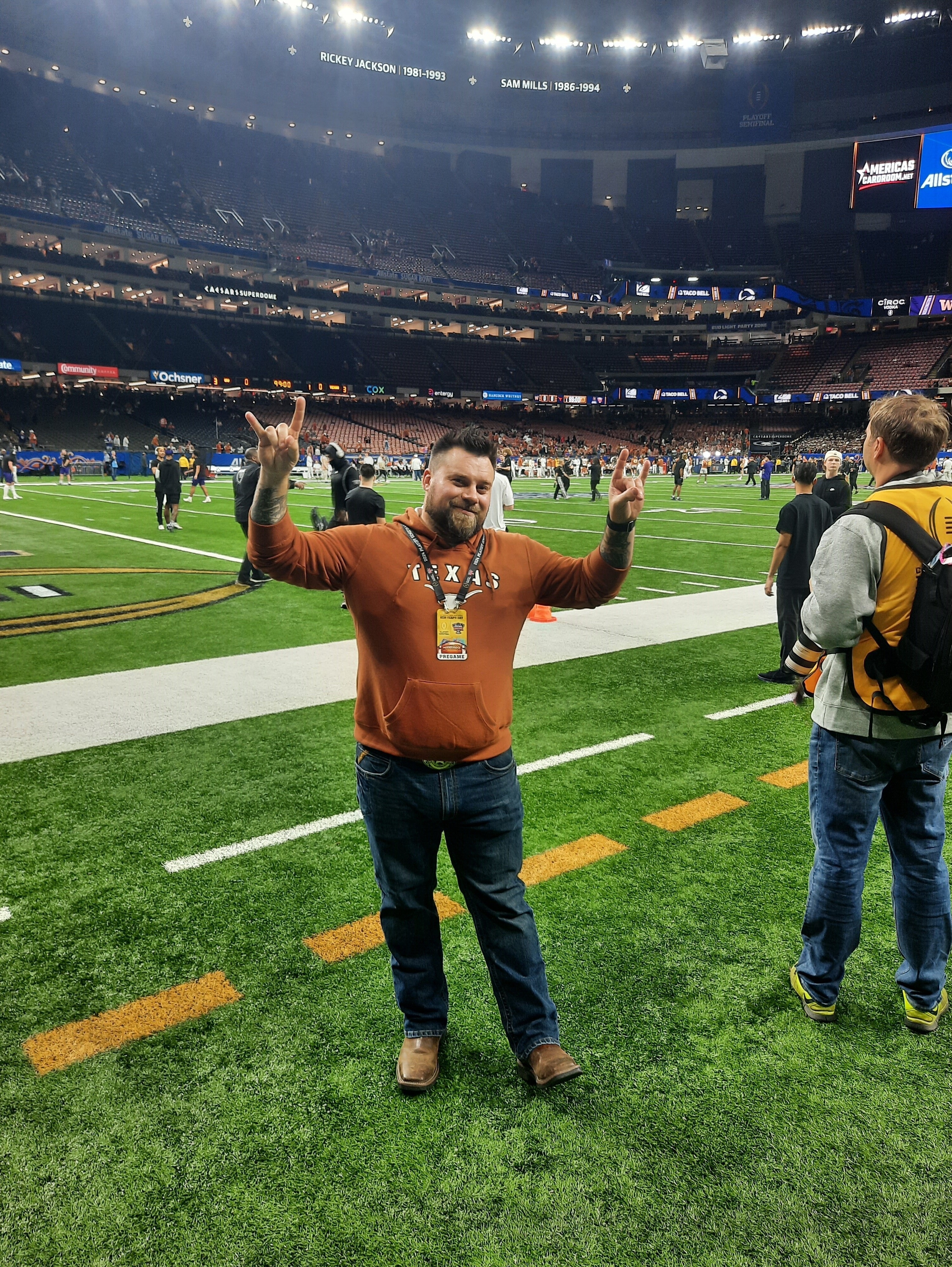 Allstate Sugar Bowl Washington vs. Texas VIP Pre-game Field Pass