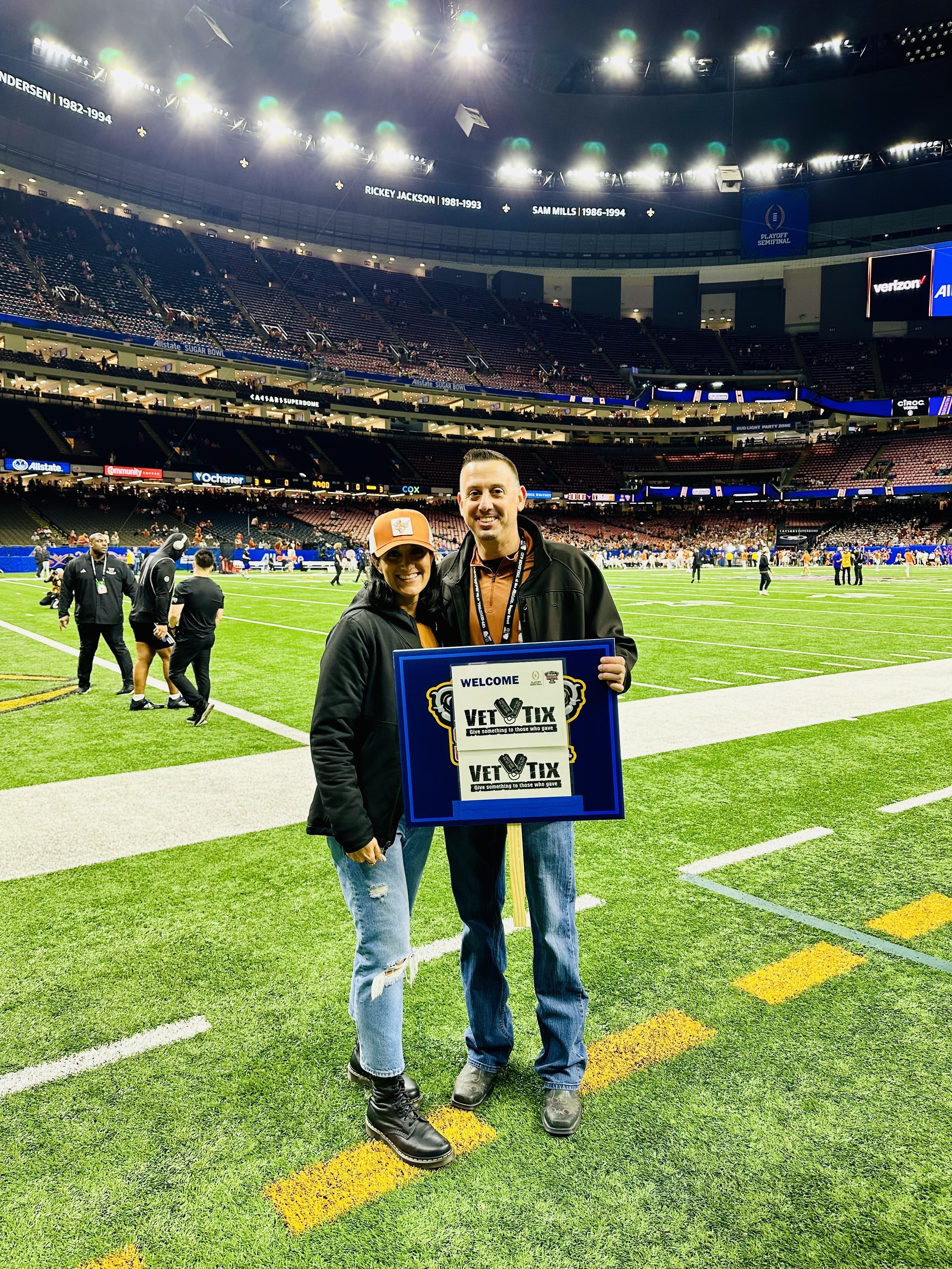 Allstate Sugar Bowl Washington vs. Texas VIP Pre-game Field Pass