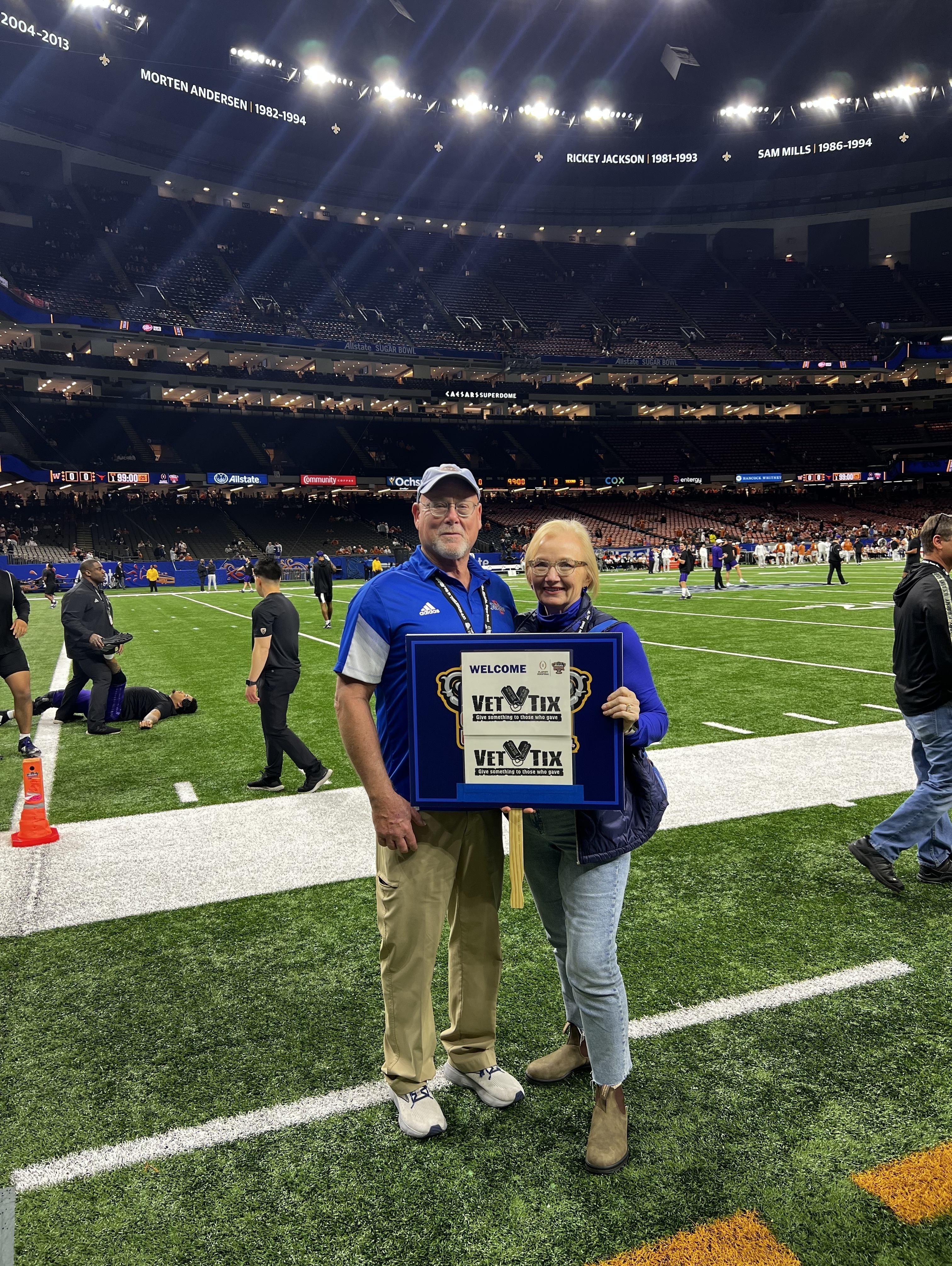 Allstate Sugar Bowl Washington vs. Texas VIP Pre-game Field Pass