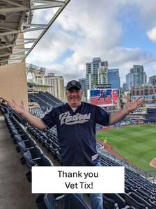 James attended San Diego Padres - MLB vs Cincinnati Reds on Apr 30th 2024 via VetTix 