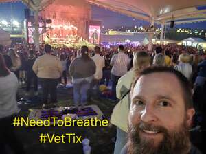 Randy attended Needtobreathe on May 2nd 2024 via VetTix 