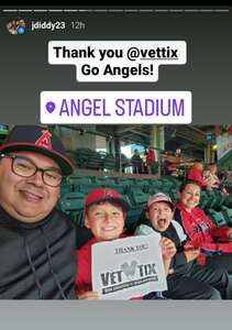 John Saucedo USMC attended Los Angeles Angels - MLB vs Philadelphia Phillies on Apr 29th 2024 via VetTix 