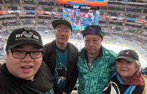 Rongyi attended San Jose Sharks - NHL vs Minnesota Wild on Apr 13th 2024 via VetTix 