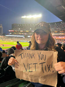 Dineen attended San Francisco Giants - MLB vs New York Yankees on May 31st 2024 via VetTix 