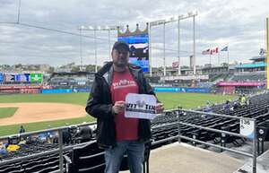 Robert attended Kansas City Royals - MLB vs Toronto Blue Jays on Apr 25th 2024 via VetTix 