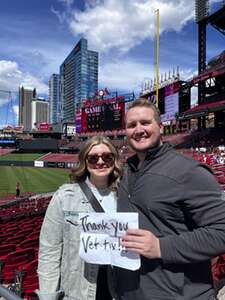 Trevor attended St. Louis Cardinals - MLB vs Arizona Diamondbacks on Apr 24th 2024 via VetTix 