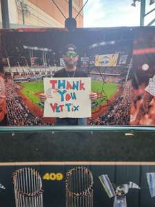Eric attended Houston Astros - MLB vs Oakland Athletics on May 15th 2024 via VetTix 