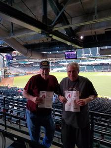 Barry attended Arizona Diamondbacks vs. Pittsburgh Pirates - MLB on May 11th 2017 via VetTix 