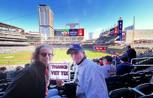 Tom & Janine attended Minnesota Twins - MLB vs Los Angeles Dodgers on Apr 10th 2024 via VetTix 