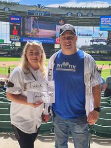 Michael Wilson attended Milwaukee Brewers - MLB vs Tampa Bay Rays on May 1st 2024 via VetTix 