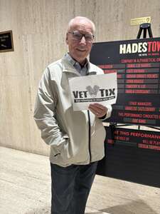 Ronald attended Hadestown (Touring) on Mar 26th 2024 via VetTix 