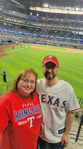 Stephen attended Texas Rangers - MLB vs Cincinnati Reds on Apr 26th 2024 via VetTix 