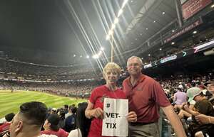 Christine attended Arizona Diamondbacks - MLB vs San Diego Padres on May 3rd 2024 via VetTix 