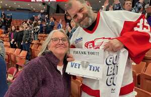 Stacy attended Greenville Swamp Rabbits - ECHL vs. Orlando Solar Bears - Kelly Cup Playoffs Round 1 Home Game 1 on Apr 21st 2024 via VetTix 