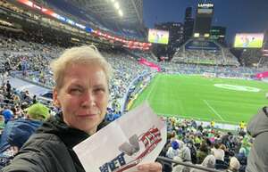 Olena attended Seattle Sounders FC - MLS vs Vancouver Whitecaps on Apr 20th 2024 via VetTix 