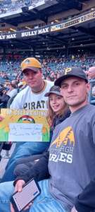 Ian attended Pittsburgh Pirates - MLB vs Milwaukee Brewers on Apr 23rd 2024 via VetTix 
