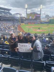 Ronald attended Pittsburgh Pirates - MLB vs Milwaukee Brewers on Apr 25th 2024 via VetTix 