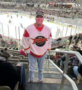 Brett attended Indy Fuel - ECHL vs. Wheeling Nailers - Kelly Cup Playoffs: Round 1, Game 2 - Military Appreciation Night on Apr 20th 2024 via VetTix 