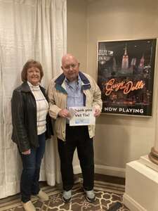 Kenneth attended Guys and Dolls on Apr 25th 2024 via VetTix 