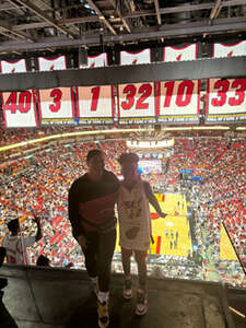 Yasmin attended NBA Play-In Tournament: Bulls at HEAT: East Home Game 1 on Apr 19th 2024 via VetTix 