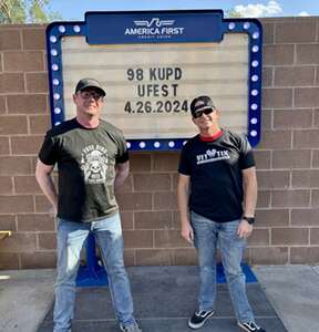 Mike H. attended 98KUPD Presents UFest 2024 on Apr 26th 2024 via VetTix 