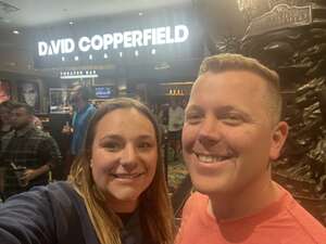 Jared attended David Copperfield on May 4th 2024 via VetTix 