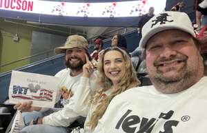 Lat attended Tucson Roadrunners AHL vs. TBD - Calder Cup Playoffs - Game 1 on Apr 24th 2024 via VetTix 