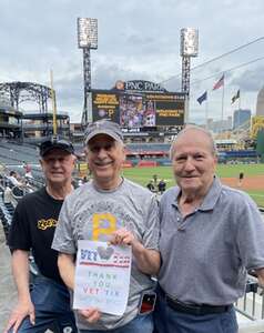 RON attended Pittsburgh Pirates - MLB vs Los Angeles Angels on May 7th 2024 via VetTix 