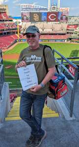 Michael attended Cincinnati Reds - MLB vs San Diego Padres on May 21st 2024 via VetTix 