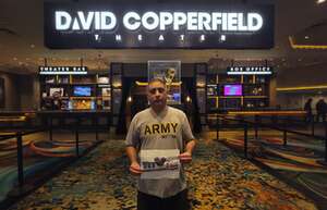Daniel attended David Copperfield on May 2nd 2024 via VetTix 