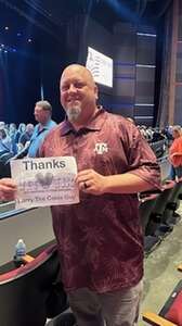 Michael attended An Evening With Larry the Cable Guy on May 3rd 2024 via VetTix 