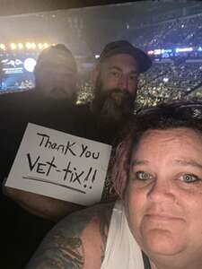James attended Staind The Tailgate Tour With Special Guest Seether on May 9th 2024 via VetTix 