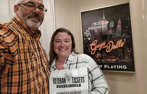Michael attended Guys and Dolls on May 18th 2024 via VetTix 