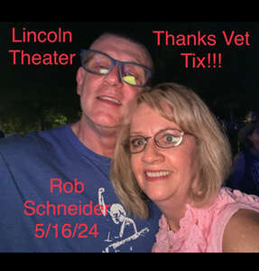 Randy attended Rob Schneider Live on May 16th 2024 via VetTix 