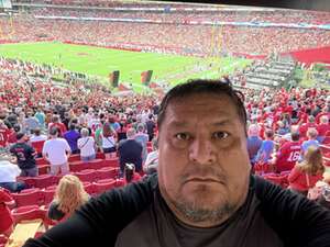 Kendall attended Arizona Cardinals - NFL vs Washington Commanders on Sep 29th 2024 via VetTix 