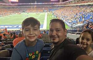 Darren attended UTSA Roadrunners - NCAA Football vs Kennesaw State Owls on Aug 31st 2024 via VetTix 