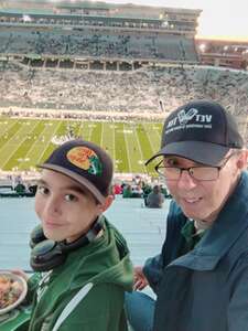 James attended Michigan State Spartans - NCAA Football vs Iowa Hawkeyes on Oct 19th 2024 via VetTix 