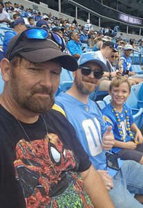 Glenn attended Carolina Panthers - NFL vs Los Angeles Chargers on Sep 15th 2024 via VetTix 