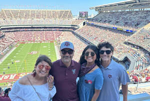 Roberto attended Texas A&M Aggies - NCAA Football vs McNeese State Cowboys on Sep 7th 2024 via VetTix 