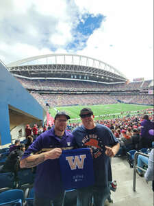 Matthew attended Washington Huskies - NCAA Football vs Washington State Cougars on Sep 14th 2024 via VetTix 