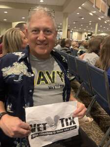 Michael attended The Deeper Waters Tour with Jeremy Camp on Sep 18th 2024 via VetTix 