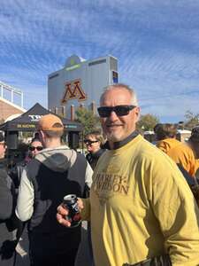 Doug attended University of Minnesota Golden Gophers - NCAA Football vs Maryland Terrapins on Oct 26th 2024 via VetTix 